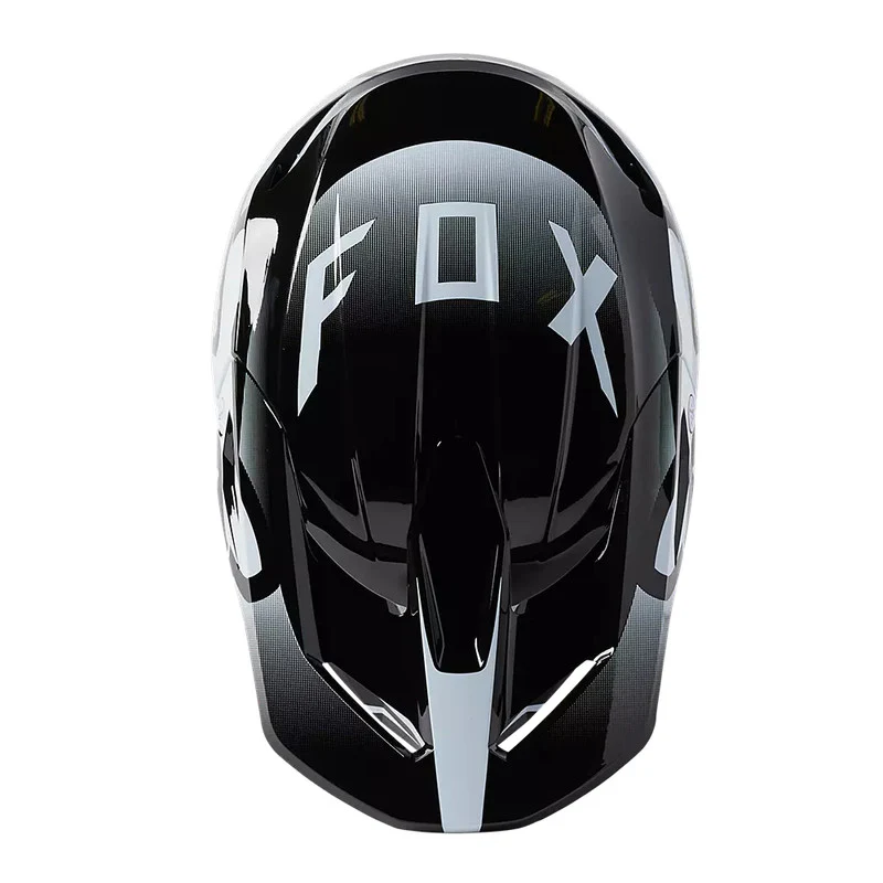 Casco Moto Niño V1 Leed Blanco/Negro Fox - Image 4