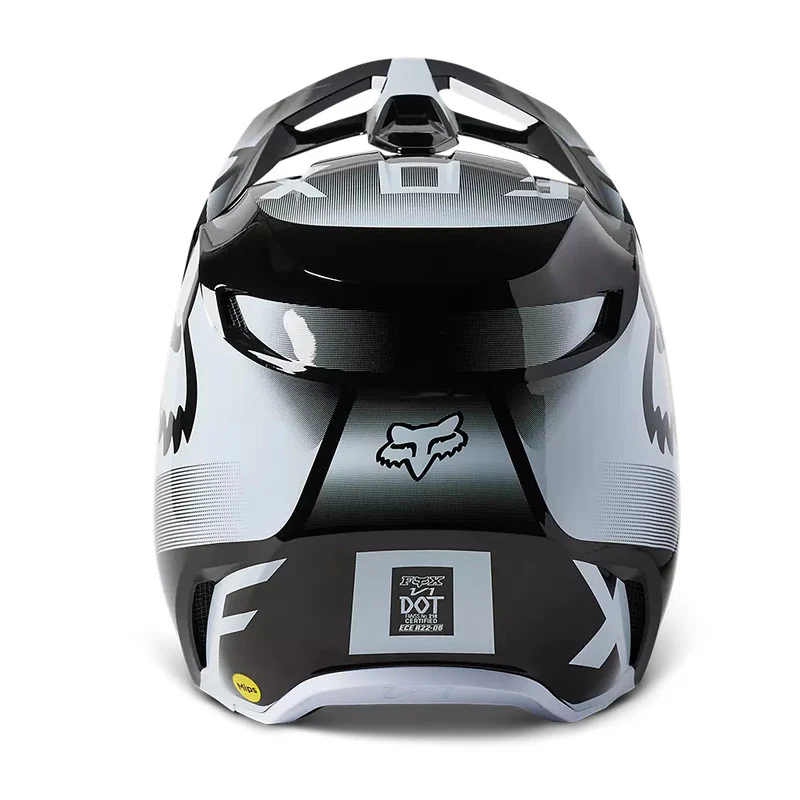Casco Moto Niño V1 Leed Blanco/Negro Fox - Image 5