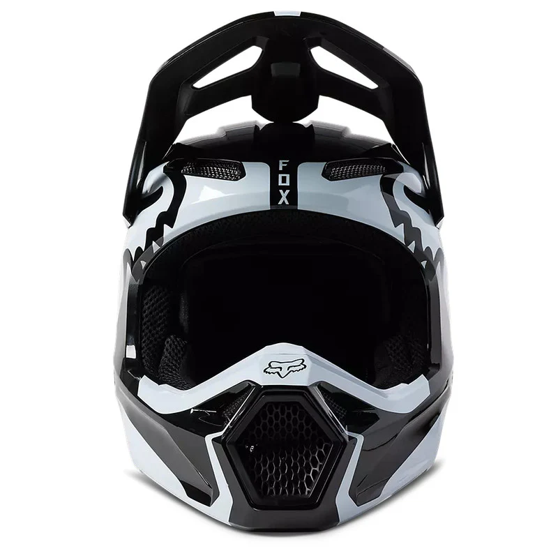 Casco Moto Niño V1 Leed Blanco/Negro Fox - Image 6