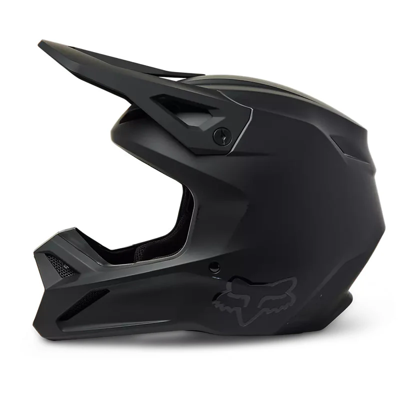 Casco Moto Niño V1 Negro Mate Fox - Image 2