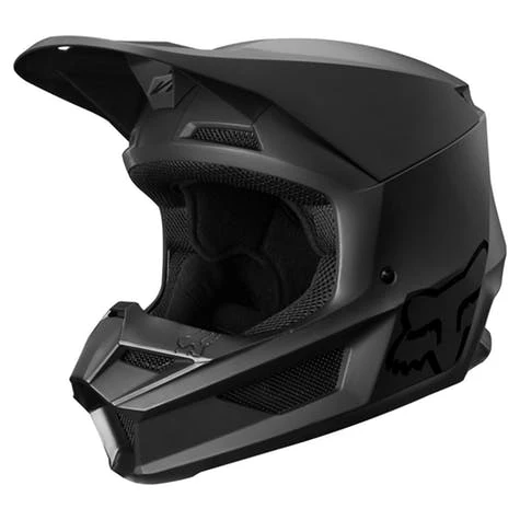 Casco Moto Niño V1 Negro Matte Fox - Image 2