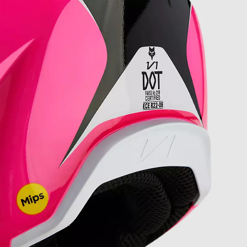 Casco Moto Niño V1 Nitro Rosado Fox - Image 9