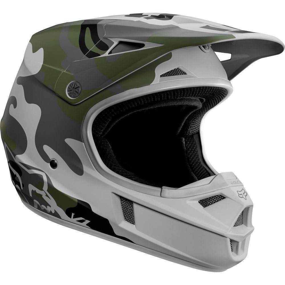 Casco Moto Niño V1 San Diego Camo Fox Racing.