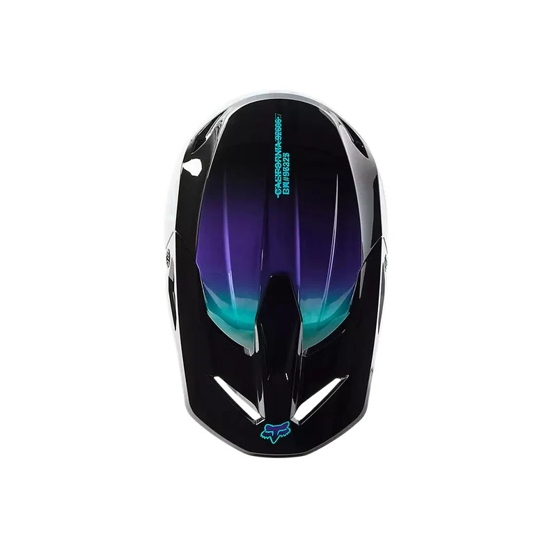 Casco Moto Niño V1 Toxsyk Negro/Celeste Fox - Image 4