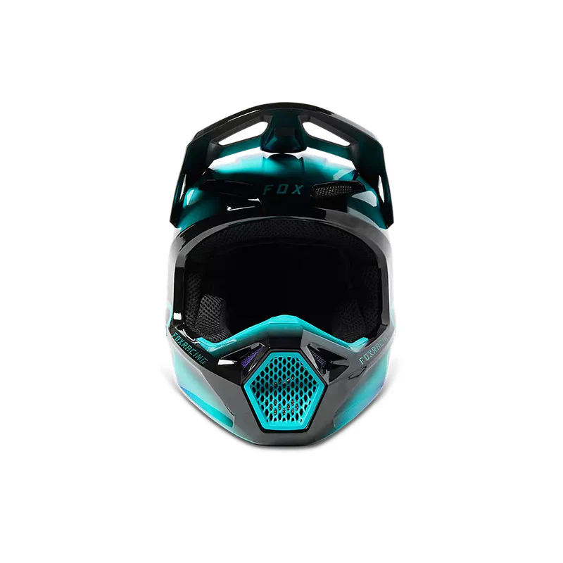 Casco Moto Niño V1 Toxsyk Negro/Celeste Fox - Image 5