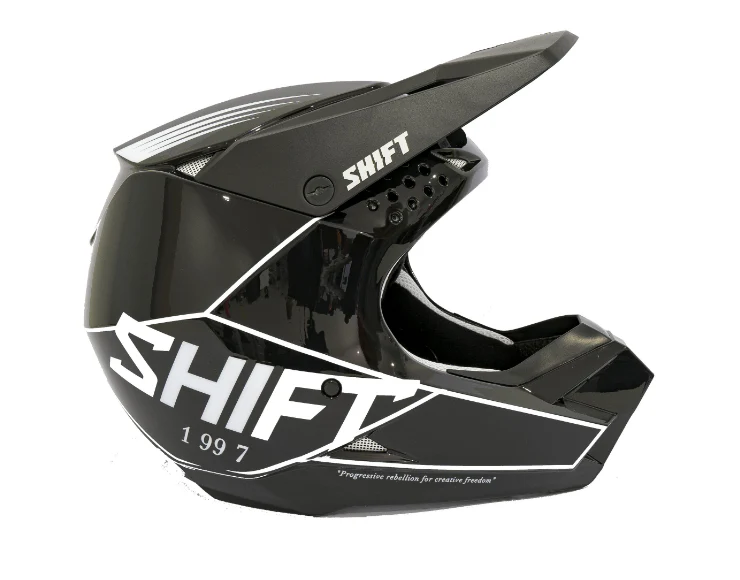 Casco Moto Niño White Label Bliss Negro/Blanco Shift. - Image 4