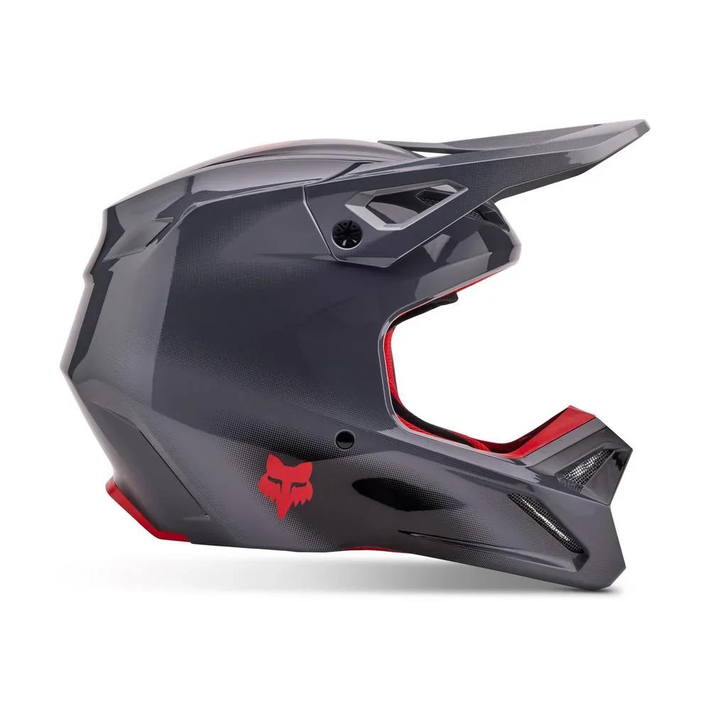 Casco Moto V1 Interfere Gris/Rojo Fox - Image 2