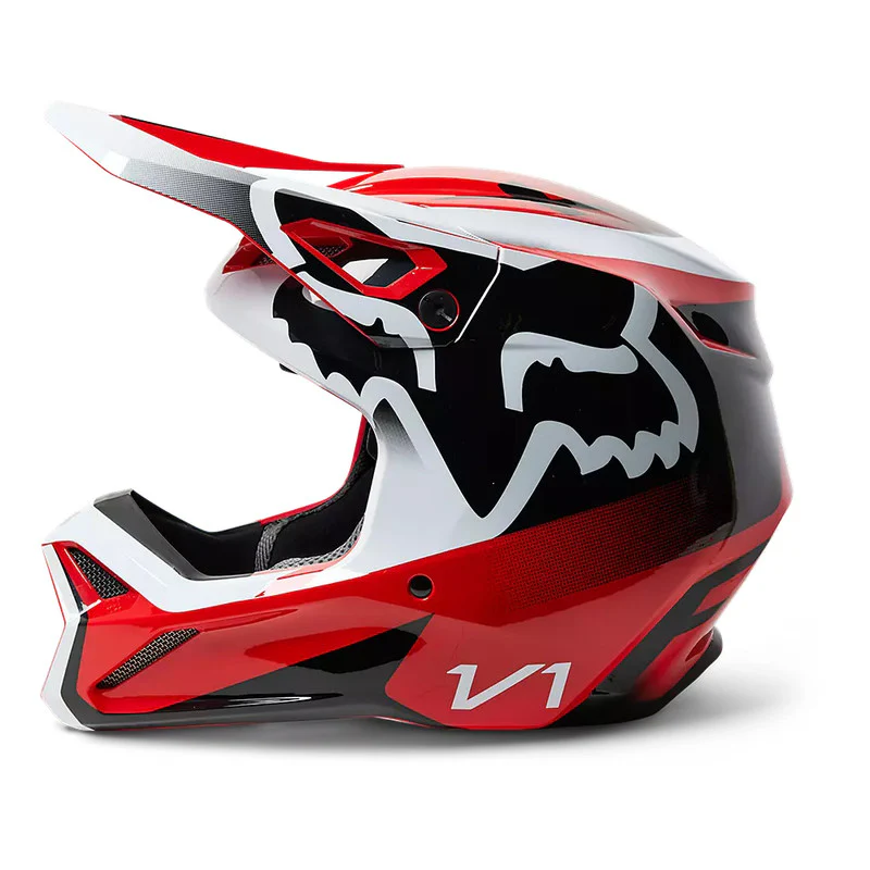 Casco Moto V1 Leed Rojo Fox - Image 3