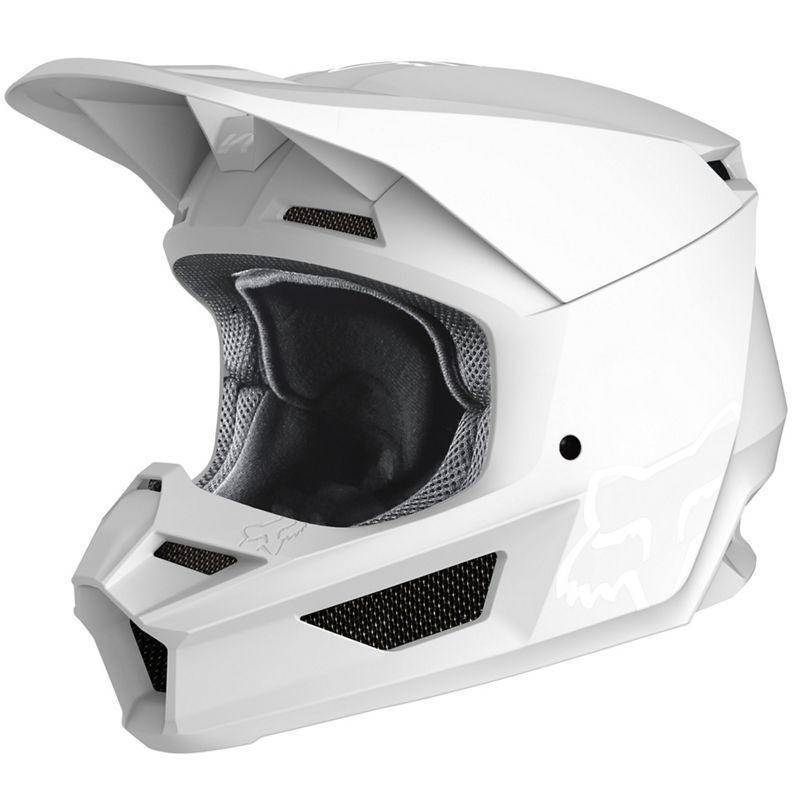 Casco Moto V1 Matte Blanco Fox Racing - Image 2