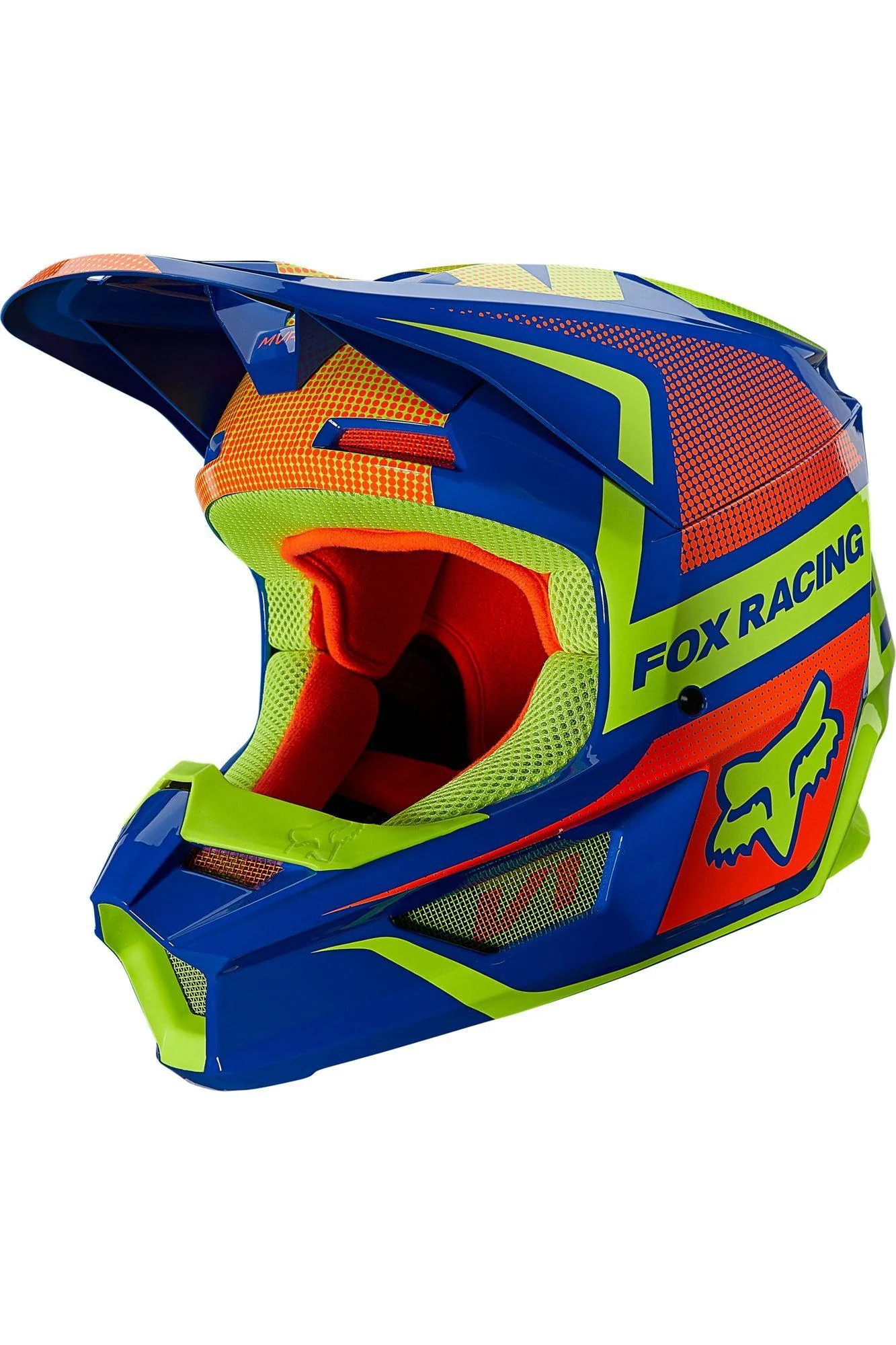 Casco Moto V1 Niño Oktiv Azul Fox Racing - Image 2