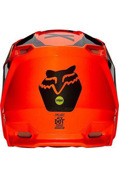 Casco Moto V1 Revn Naranjo Fluor Fox Racing - Image 4