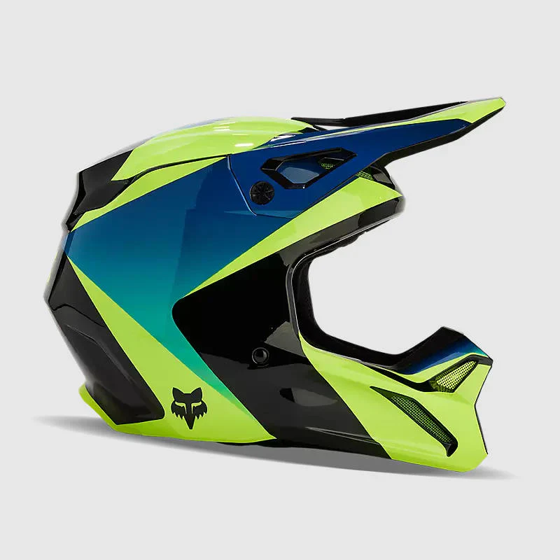 Casco Moto V1 Streak Negro/Amarillo Fox - Image 2