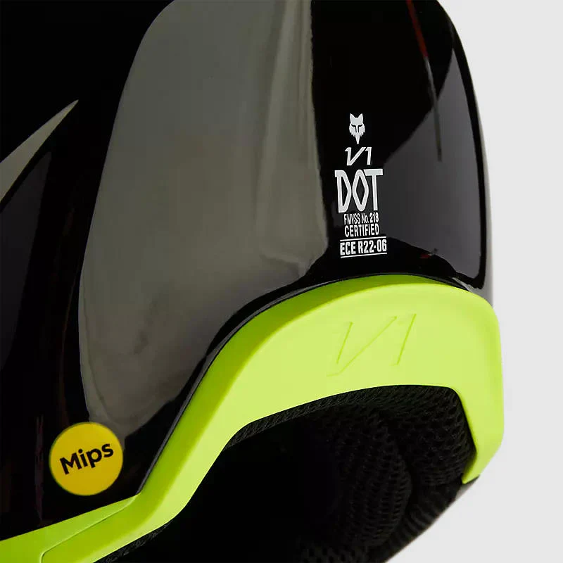 Casco Moto V1 Streak Negro/Amarillo Fox - Image 8