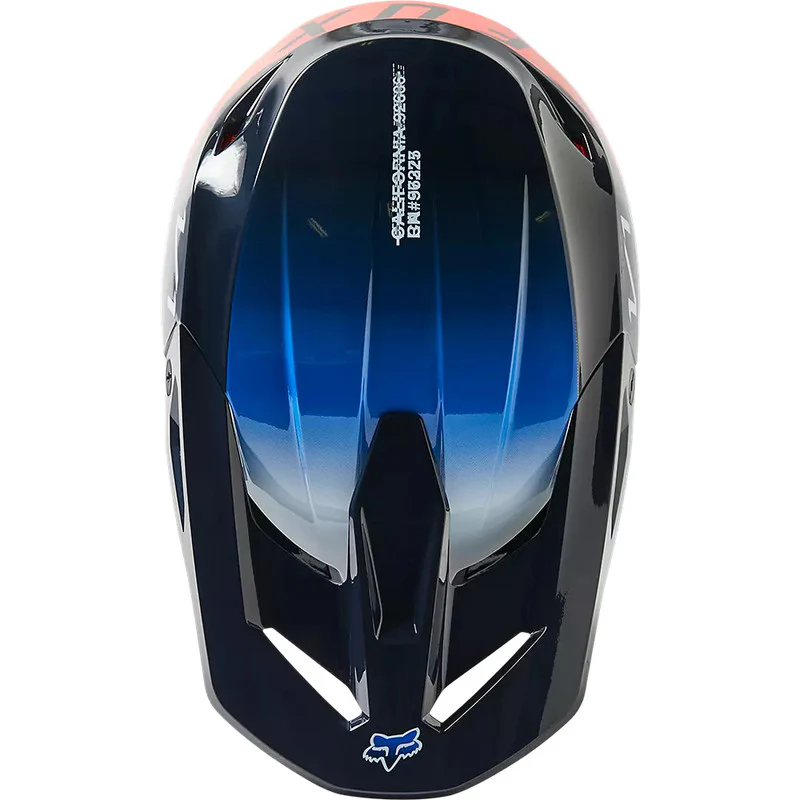 Casco Moto V1 Toxsyk Azul/Naranjo Fox - Image 4