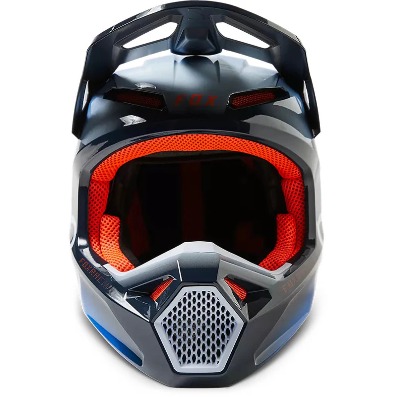 Casco Moto V1 Toxsyk Azul/Naranjo Fox - Image 5