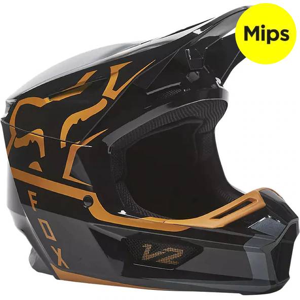 Casco Moto V2 Merz Negro Fox Racing