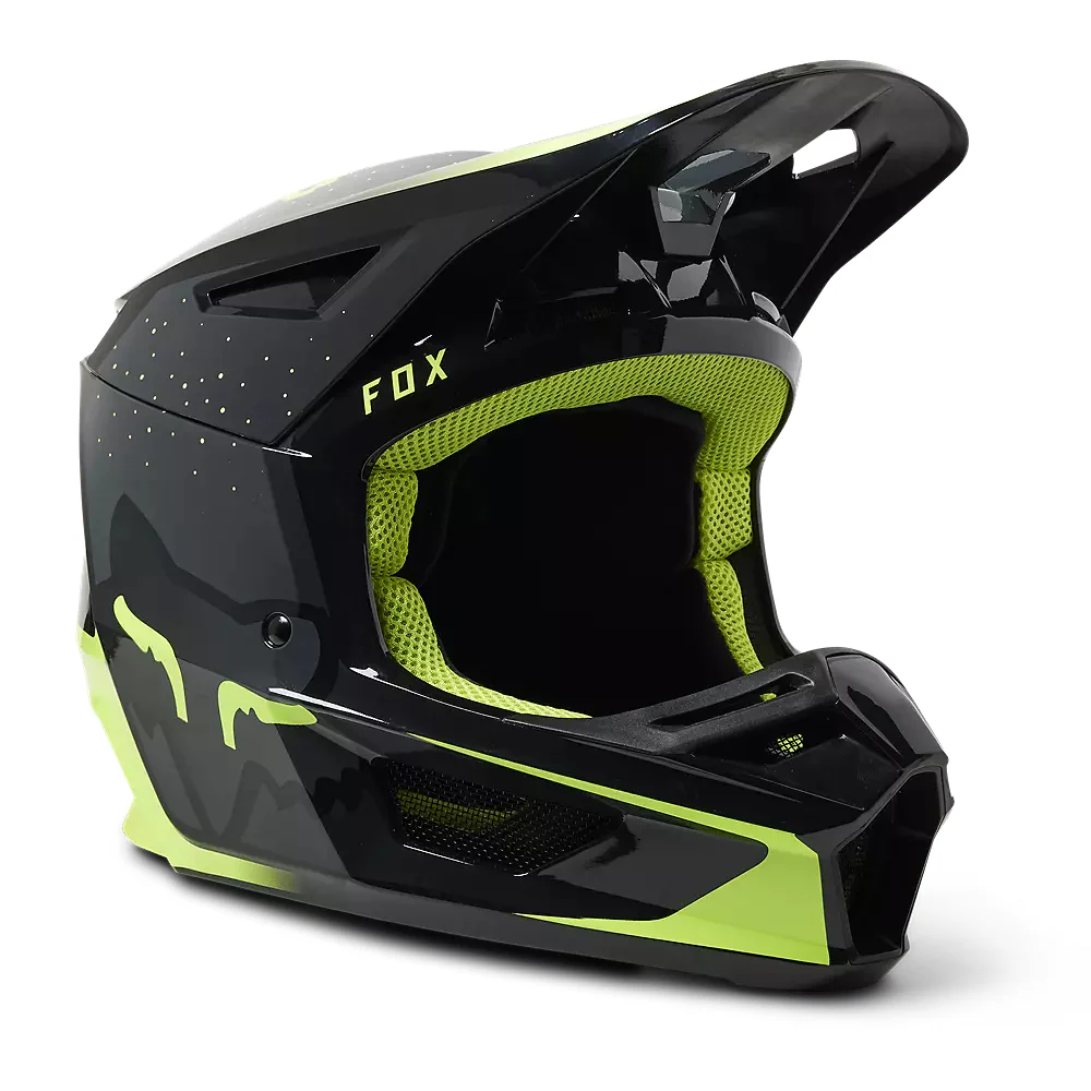 Casco Moto V2 Vizen Amarillo Fox