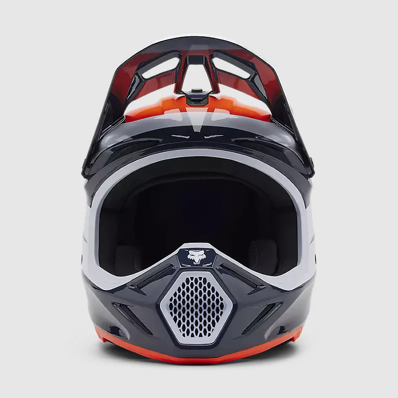 Casco Moto V3 Divider Azul/Blanco Fox - Image 3