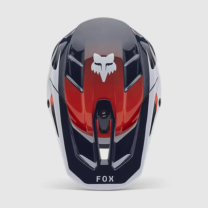 Casco Moto V3 Divider Azul/Blanco Fox - Image 4