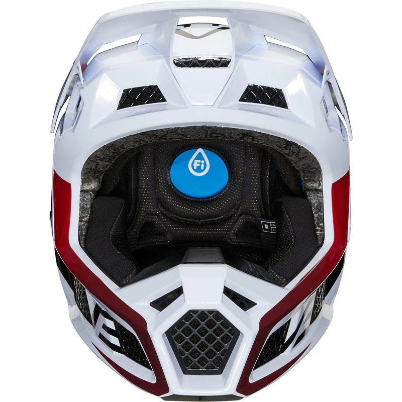 Casco Moto V3 Durven Blanco/Rojo/Azul Fox - Image 5