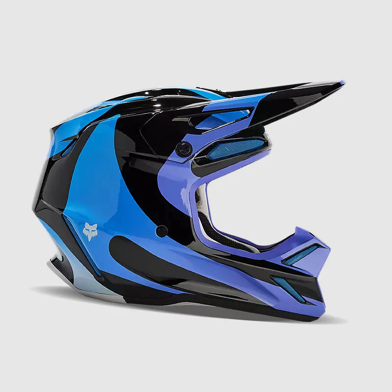 Casco Moto V3 Magnetic Negro/Morado Fox - Image 2