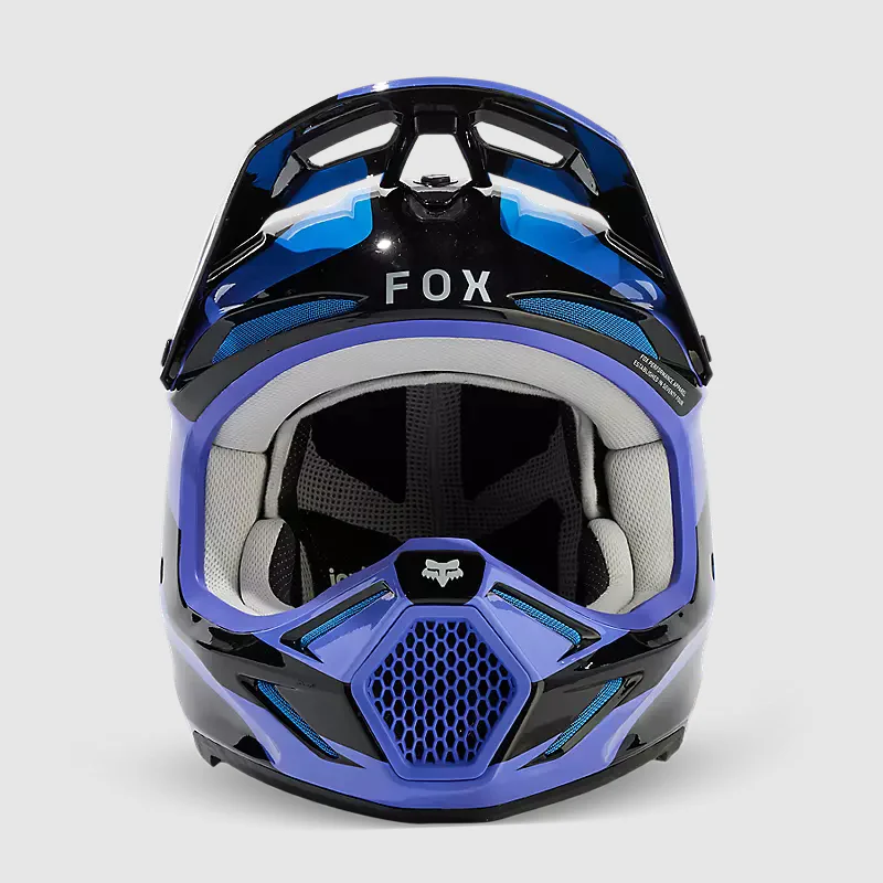 Casco Moto V3 Magnetic Negro/Morado Fox - Image 3