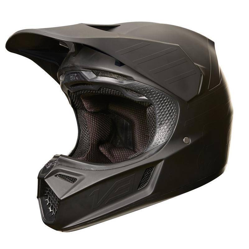 Casco Moto V3 Matte Carbon Negro Opaco Fox Racing - Image 2
