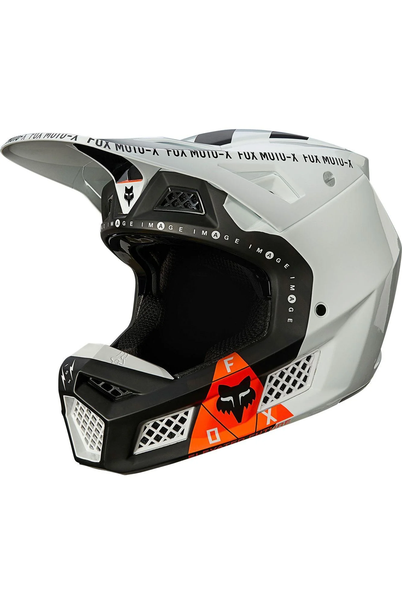 Casco Moto V3 Rigz Negro Fox Racing - Image 2