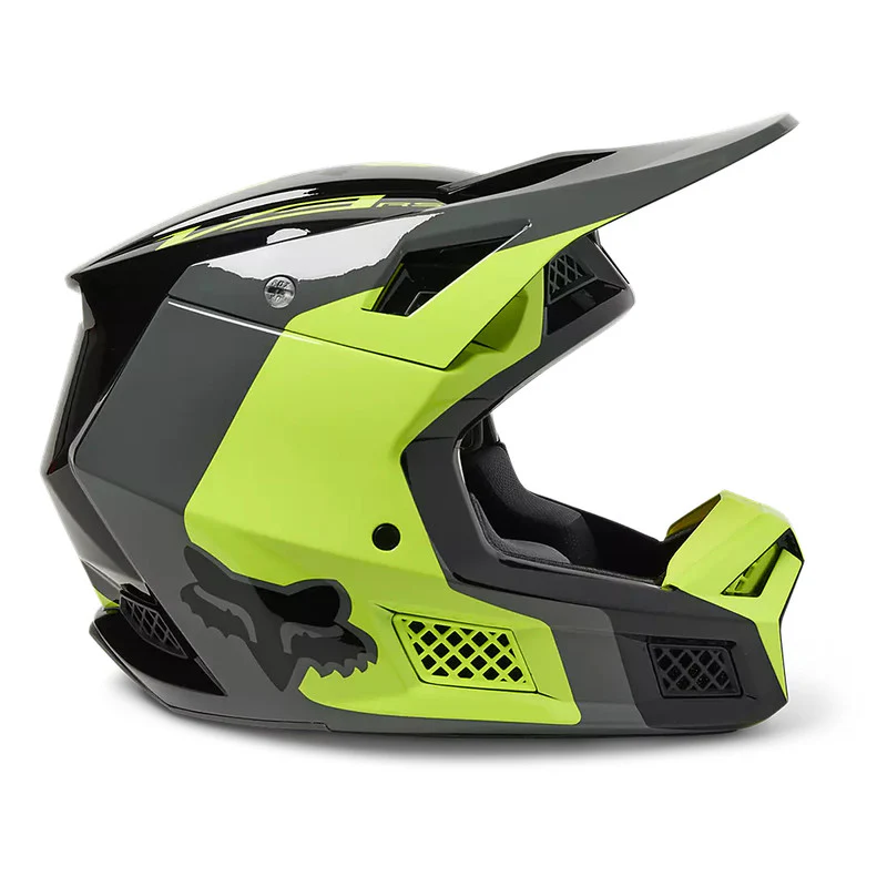 Casco Moto V3 RS Efekt Amarillo/Negro Fox - Image 2