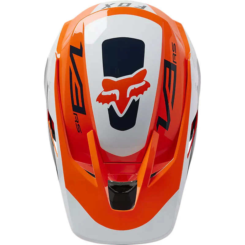 Casco Moto V3 RS Efekt Naranjo/Blanco/Azul Fox - Image 4