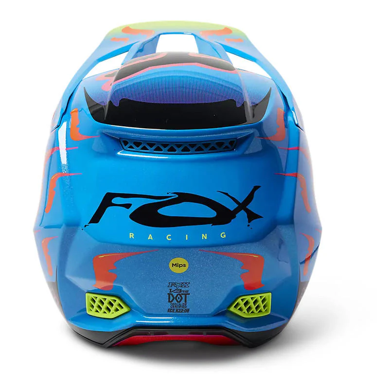 Casco Moto V3 RS Eyeris Celeste/Naranjo Fox - Image 6