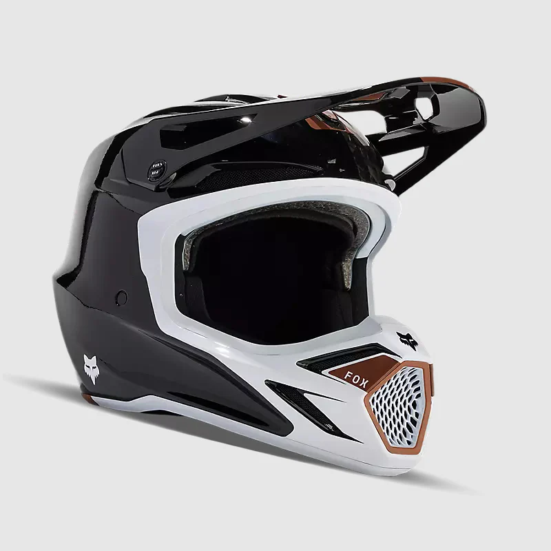 Casco Moto V3 RS Optical Negro/Cafe Fox