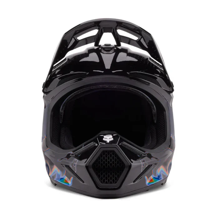 Casco Moto Fox V3 RS Scans Edición Limitada Blanco/Negro - Image 3