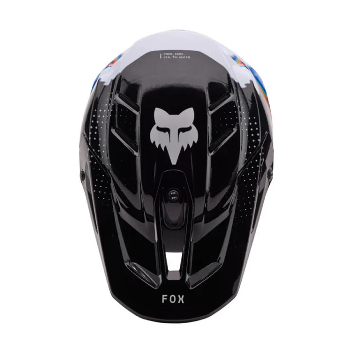 Casco Moto Fox V3 RS Scans Edición Limitada Blanco/Negro - Image 4