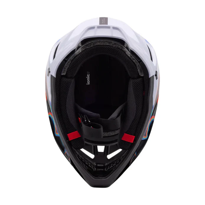 Casco Moto Fox V3 RS Scans Edición Limitada Blanco/Negro - Image 6