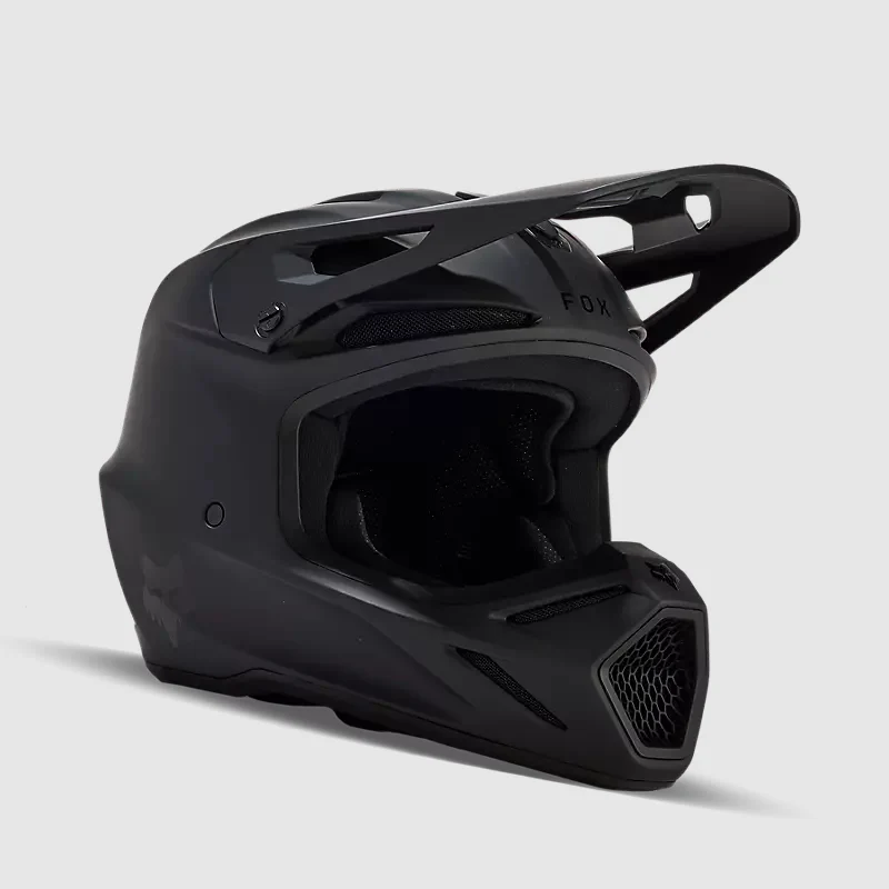 Casco Moto V3 Solid Negro Matte Fox