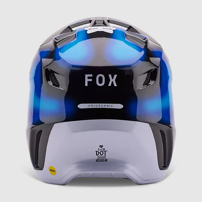 Casco Moto V3 Volatile Azul/Negro Fox - Image 5