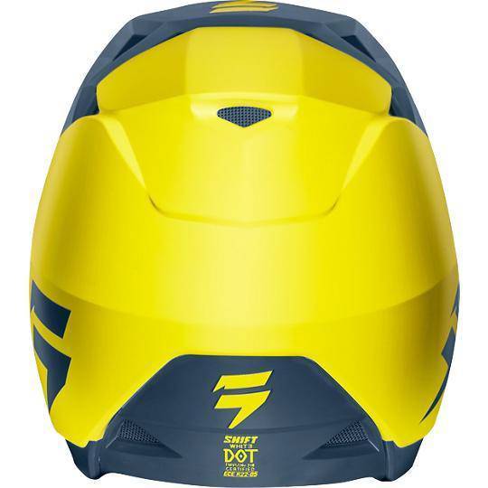 Casco Moto White Amarillo Azul Shift - Image 3