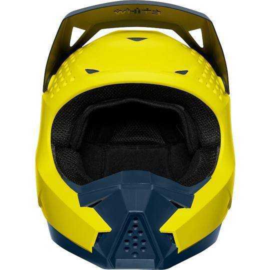 Casco Moto White Amarillo Azul Shift - Image 5