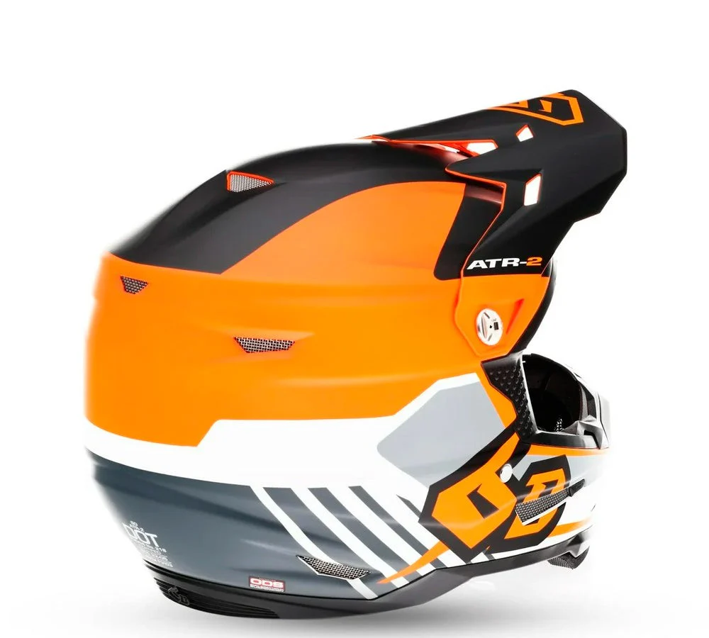 Casco Off-Road ATR-2 Target Neon Orange | 6D Helmets - Image 2