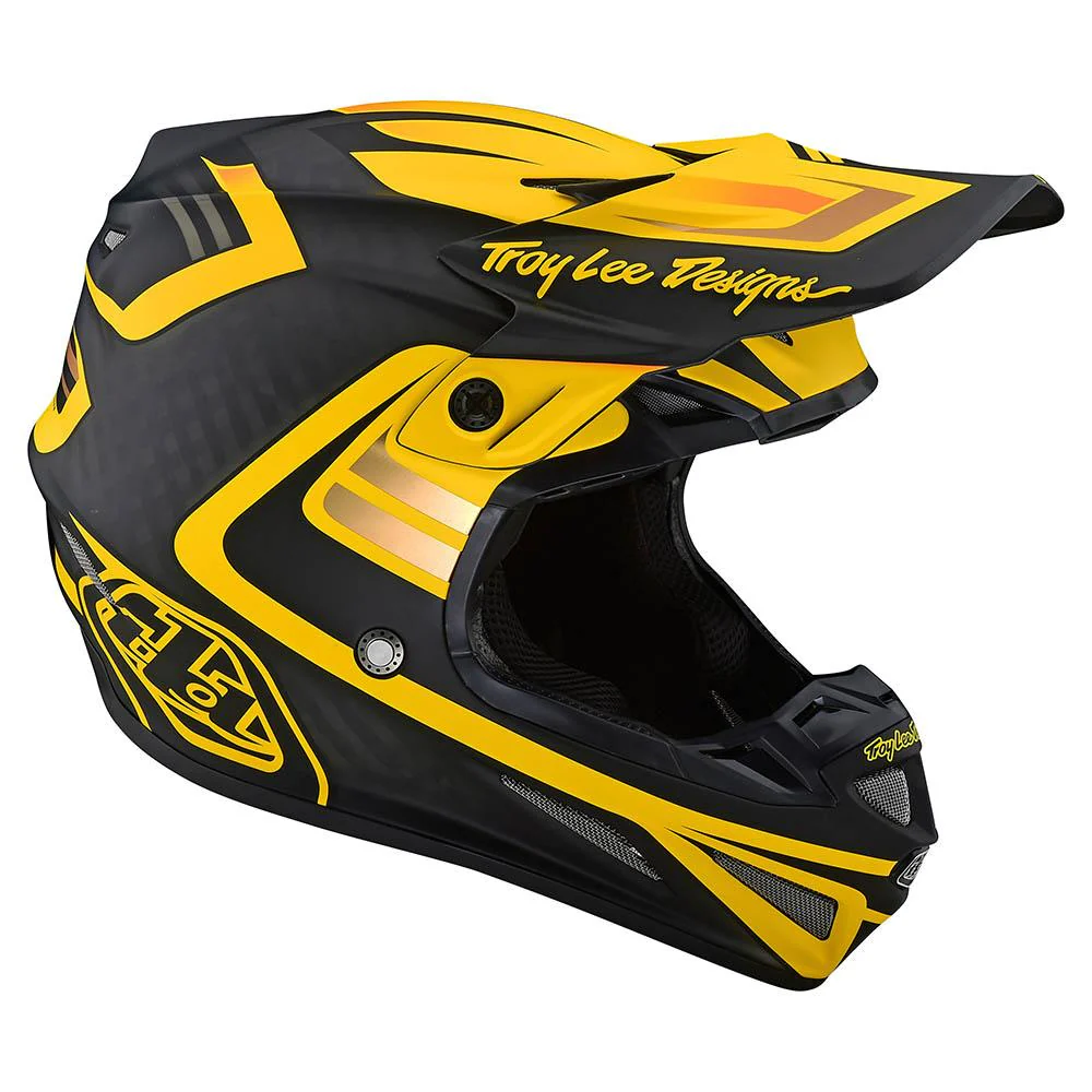 Casco Se4 Carbon Flash Black/Yellow MIPS Troy Lee Designs - Image 4