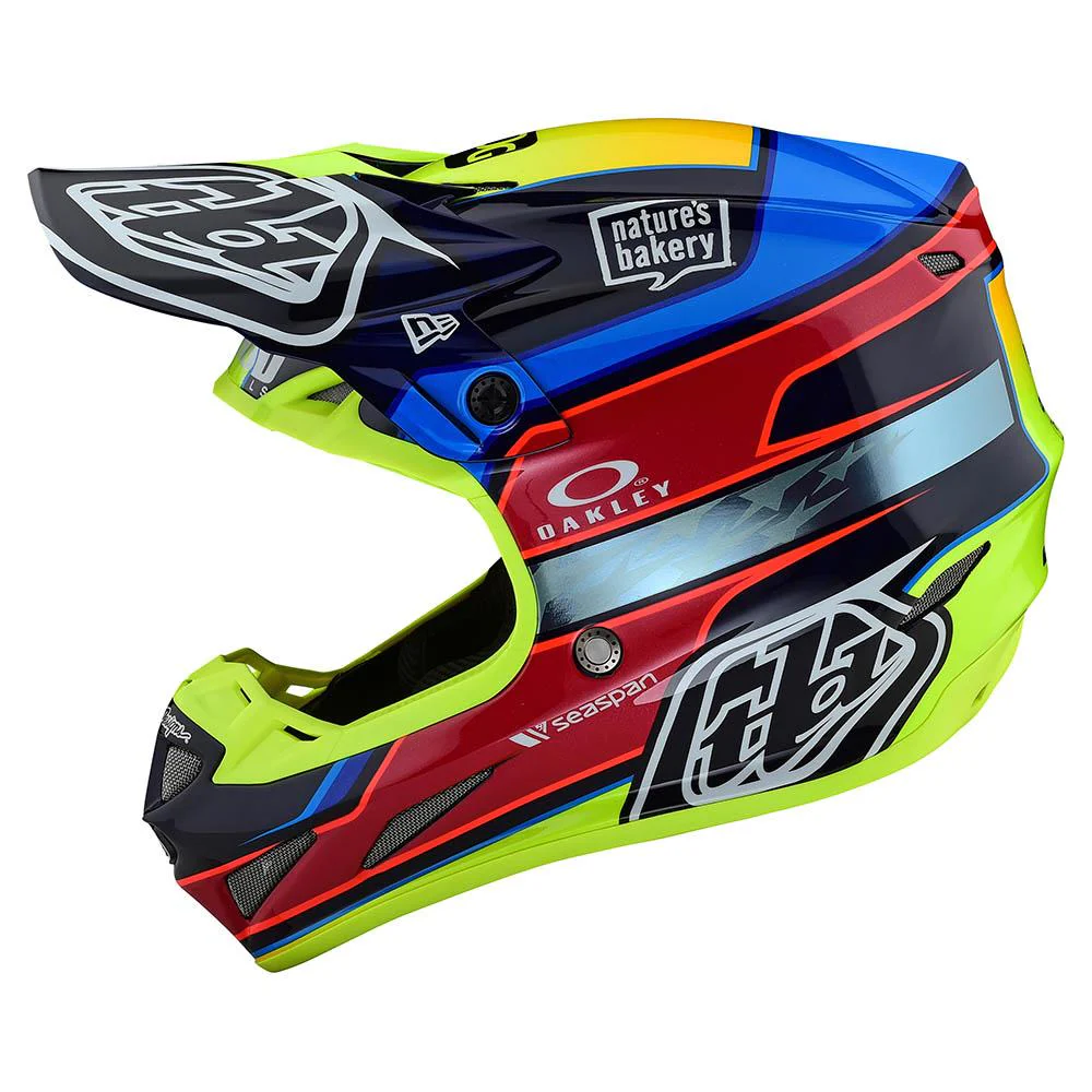 Casco Se4 Carbon Speed Team Blue/Yellow MIPS Troy Lee Designs - Image 2