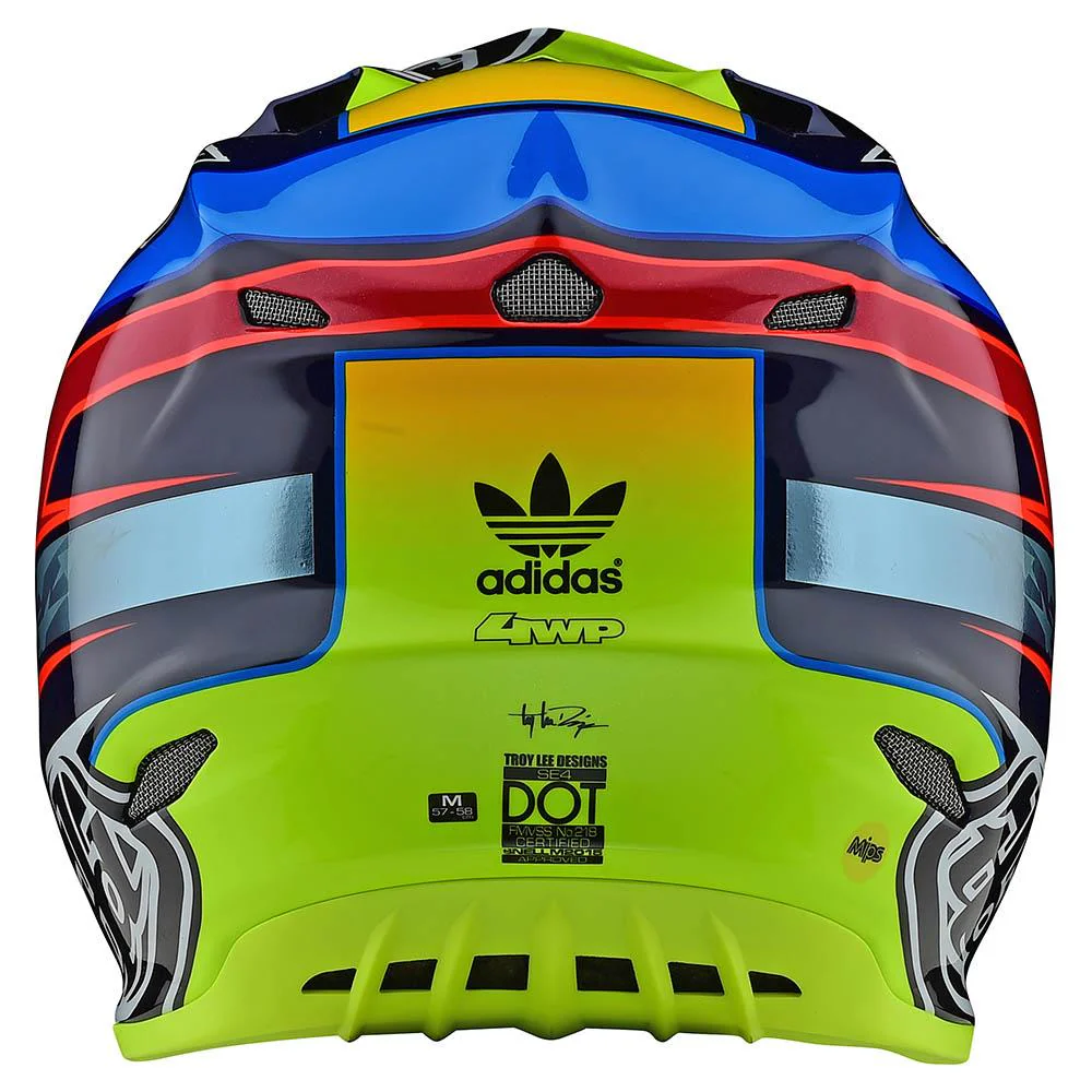 Casco Se4 Carbon Speed Team Blue/Yellow MIPS Troy Lee Designs - Image 3
