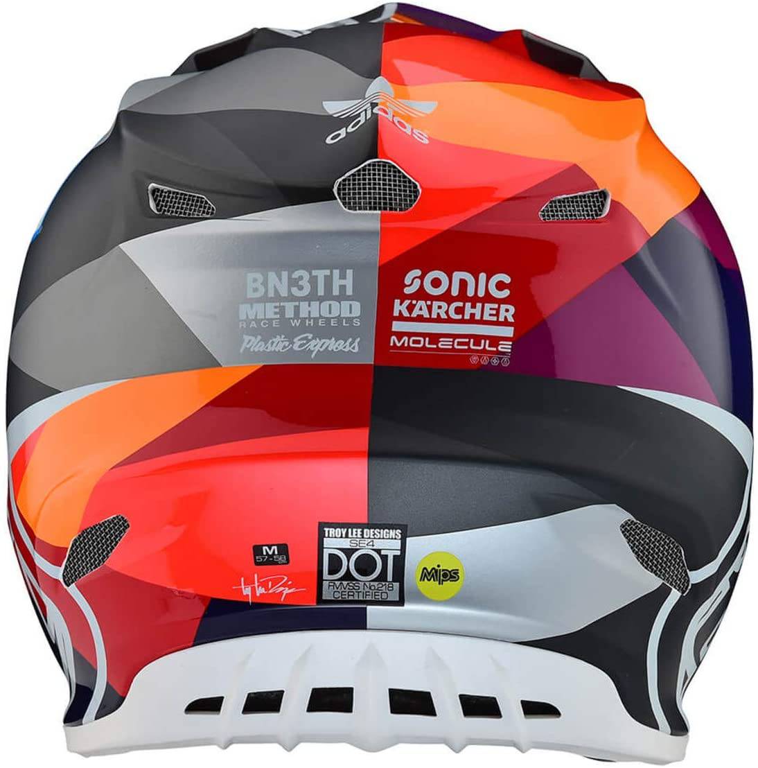 Casco Se4 Composite Jet Red/Yellow Troy Lee - Image 3