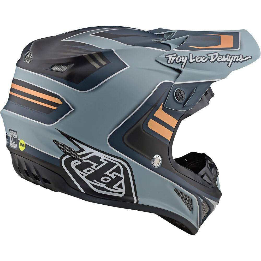 Casco Se4 Ece Composite Flash Gray Silver Troy Lee Designs - Image 2