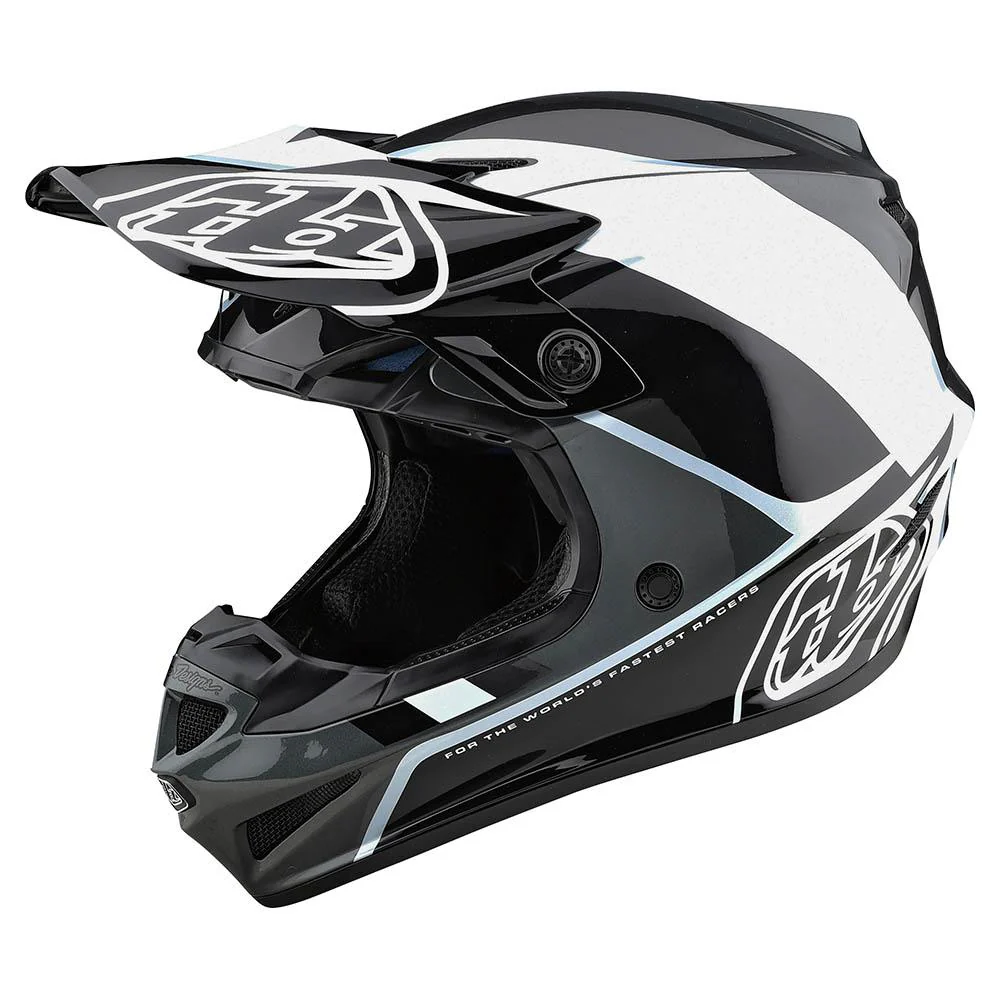 Casco Se4 Polyacrylite Beta Silver MIPS Troy Lee Designs