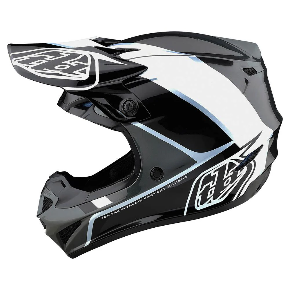 Casco Se4 Polyacrylite Beta Silver MIPS Troy Lee Designs - Image 2