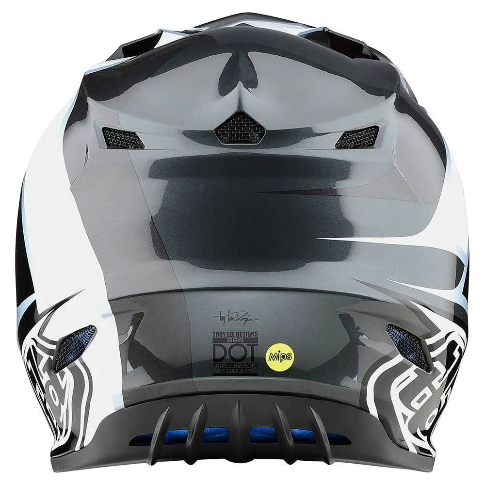 Casco Se4 Polyacrylite Beta Silver MIPS Troy Lee Designs - Image 3