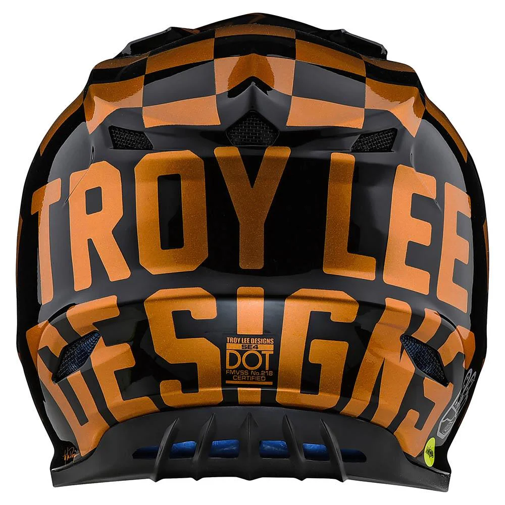 Casco Se4 Polyacrylite Checker Black/Golden Troy Lee Designs - Image 4