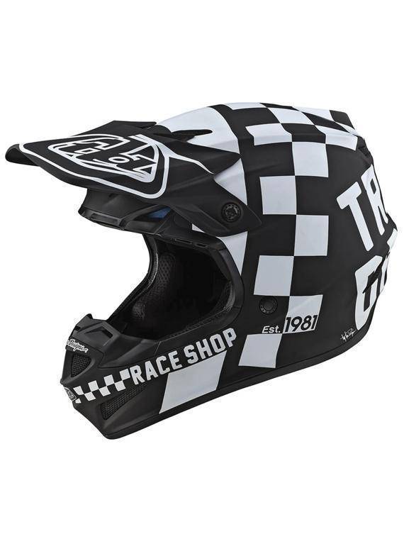 Casco Se4 Polyacrylite Checker Black / White Troy Lee Designs